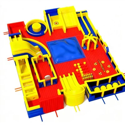 Parc Gonflabil Bounce House Cu Tobogan