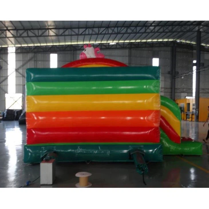 Unicorn With Cloud And Rainbow Inflatable Castle