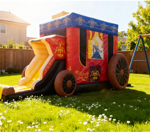 Princess Carriage Bouncy Castle factory